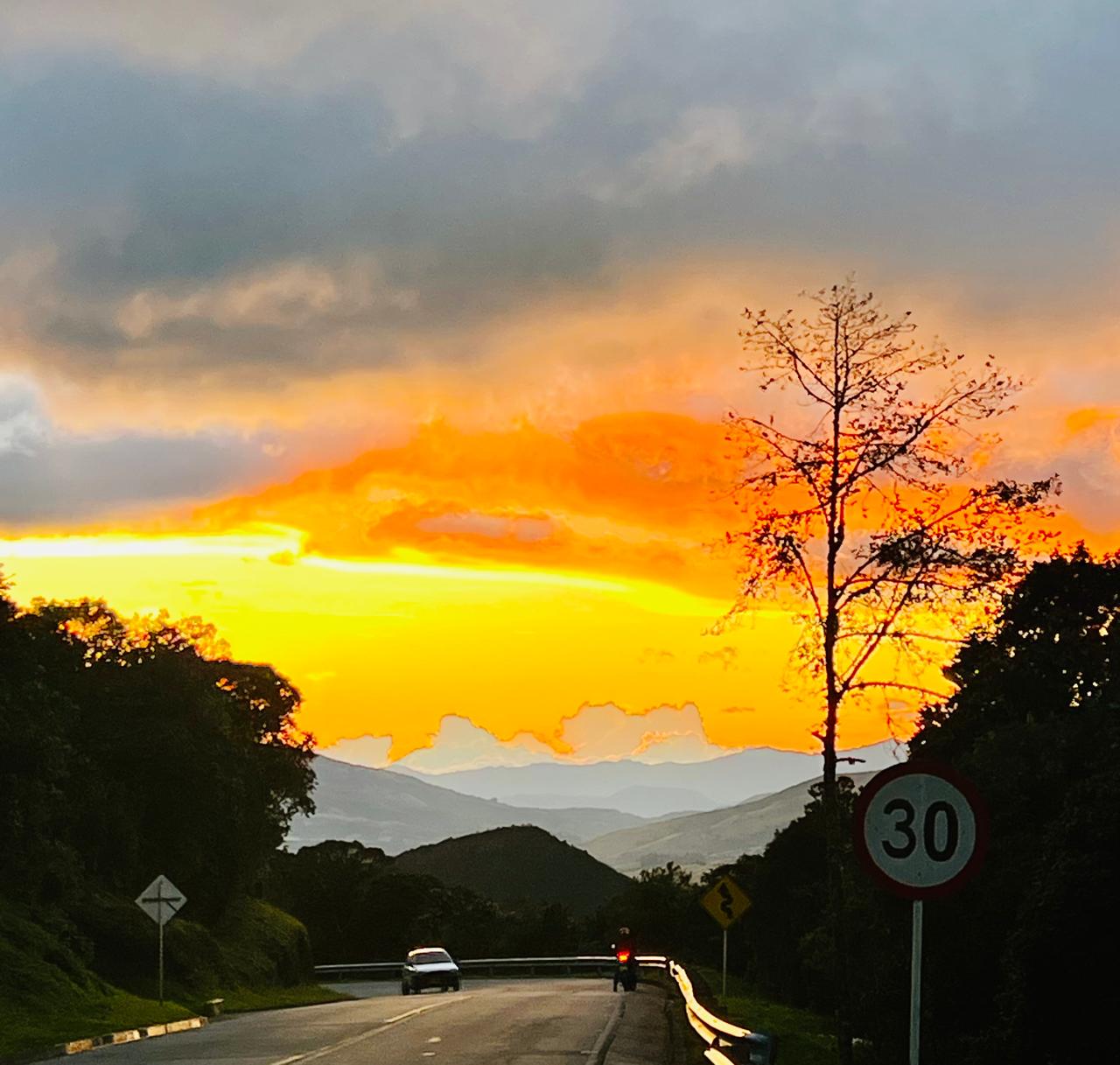 Foto in Colombian highway